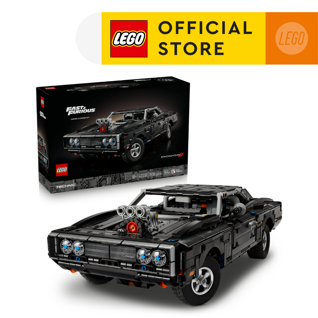 LEGO Technic 42231 Fast and Furious Dodge Charger R/T Car (1516 Pieces), Building Blocks, Kids Toy