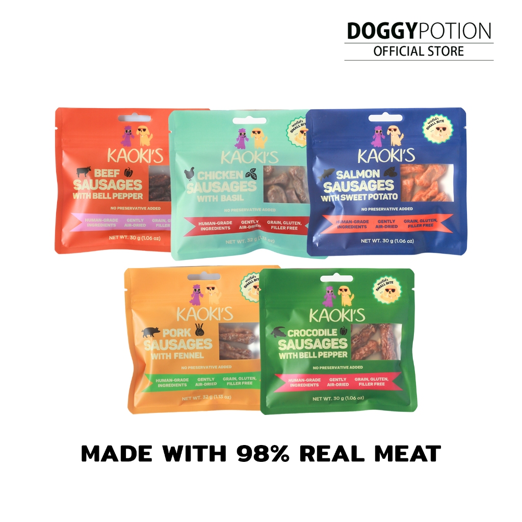 Kaoki’s Small Bite Air-Dried Sausages เคาคียส์ไส้กรอกอบแห้ง