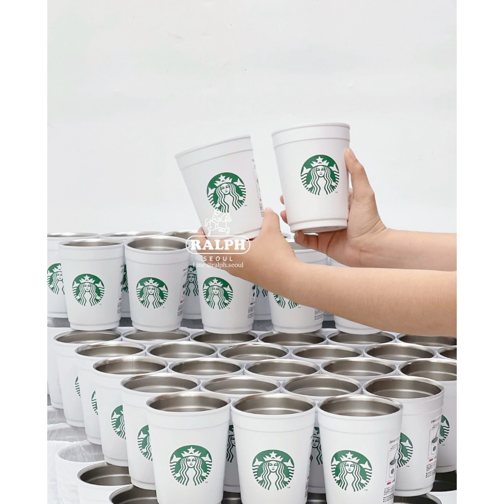 Starbucks 2 Way Stainless Cup Collection (White)