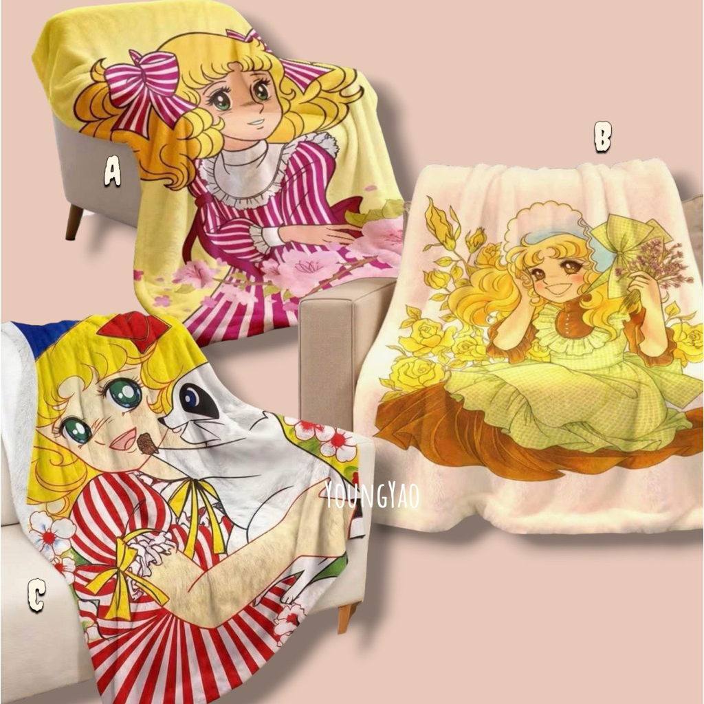 Candy Candy Soft Fleece Blanket