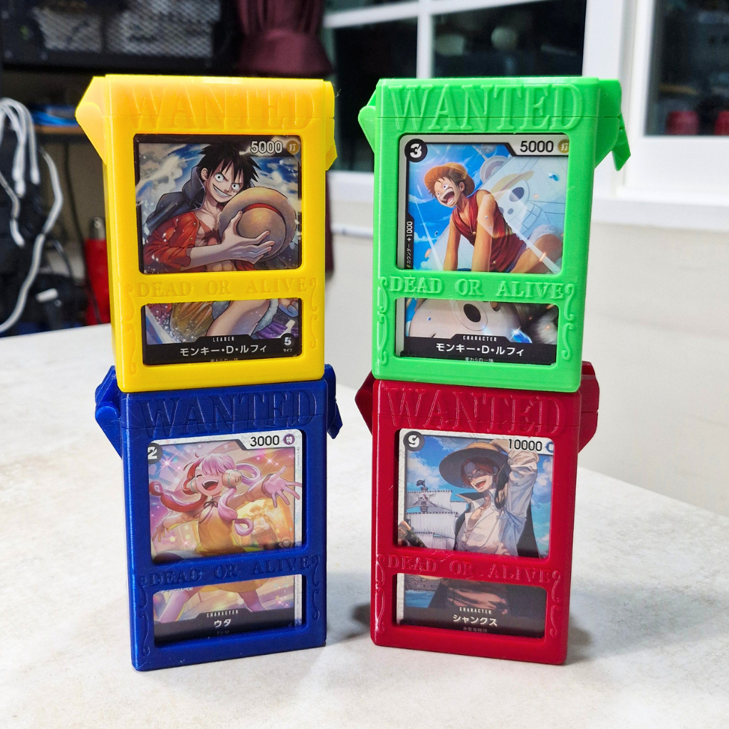 กล่องใส่การ์ดวันพีซ One Piece TCG / One Piece Card Game แบบโชว์การ์ดหน้ากล่อง [3D Print]