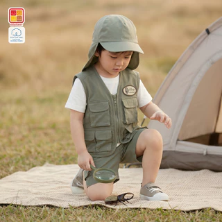 ชุดเดินป่า ชุดแคมป์ปิ้ง ครบเซท ผ้าฝ้าย100% อายุ1-8ปี ของแท้จาก KidsplanetOfficial (3094S 3331P 3411P)