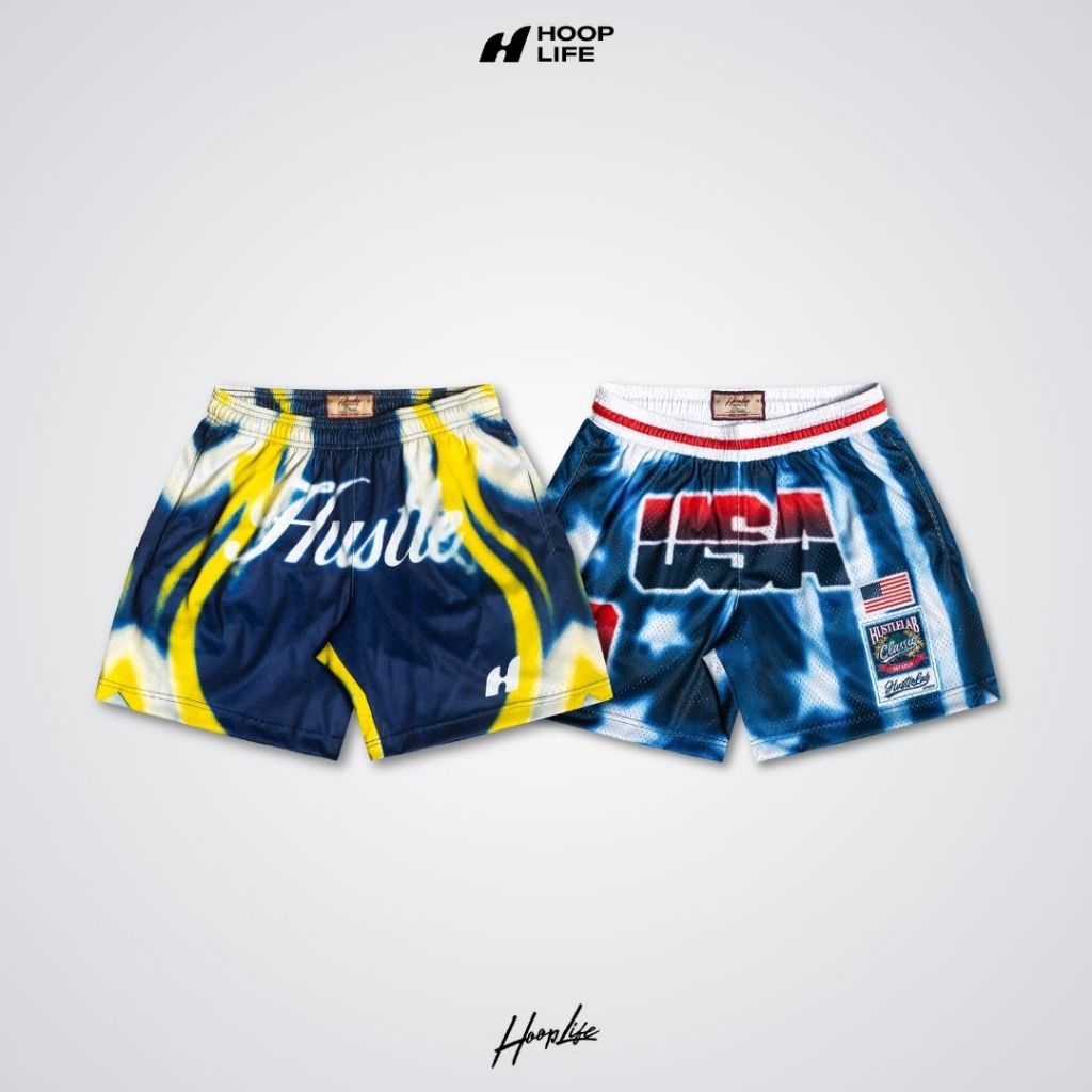 กางเกงขาสั้น กางเกงแฟชั่นเนวสตรีท HoopLife World Cup Mesh Shorts