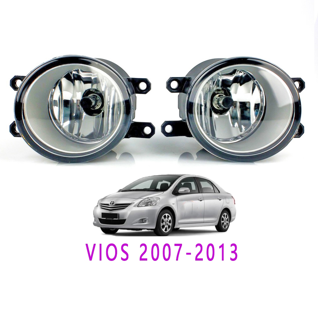 VIOS ไฟตัดหมอกรถยนต์ ไฟตัดหมอก แพ็คเดียว for TOYOTA VIOS 2007-2013(ไม่มีชุดสายไฟและสวิตช์)