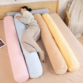 SCYOUNG ปลอกหมอนข้าง พร้อมส่ง 40*14นิ้ว (100*35cm) สีพื้น ปลอกหมอน กันไรฝุ่นปลอกหมอนยาว นุ่มมาก
