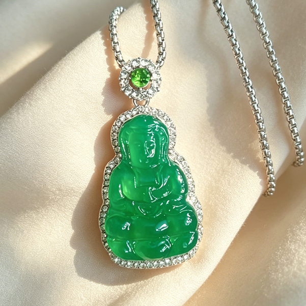 แฟชั่นคลาสสิกธรรมชาติจีนอาเกตจี้หยกสร้อยคอ Charm สําหรับผู้หญิงผู้ชายเครื่องประดับแกะสลัก Blessing Lucky ของขวัญใหม่