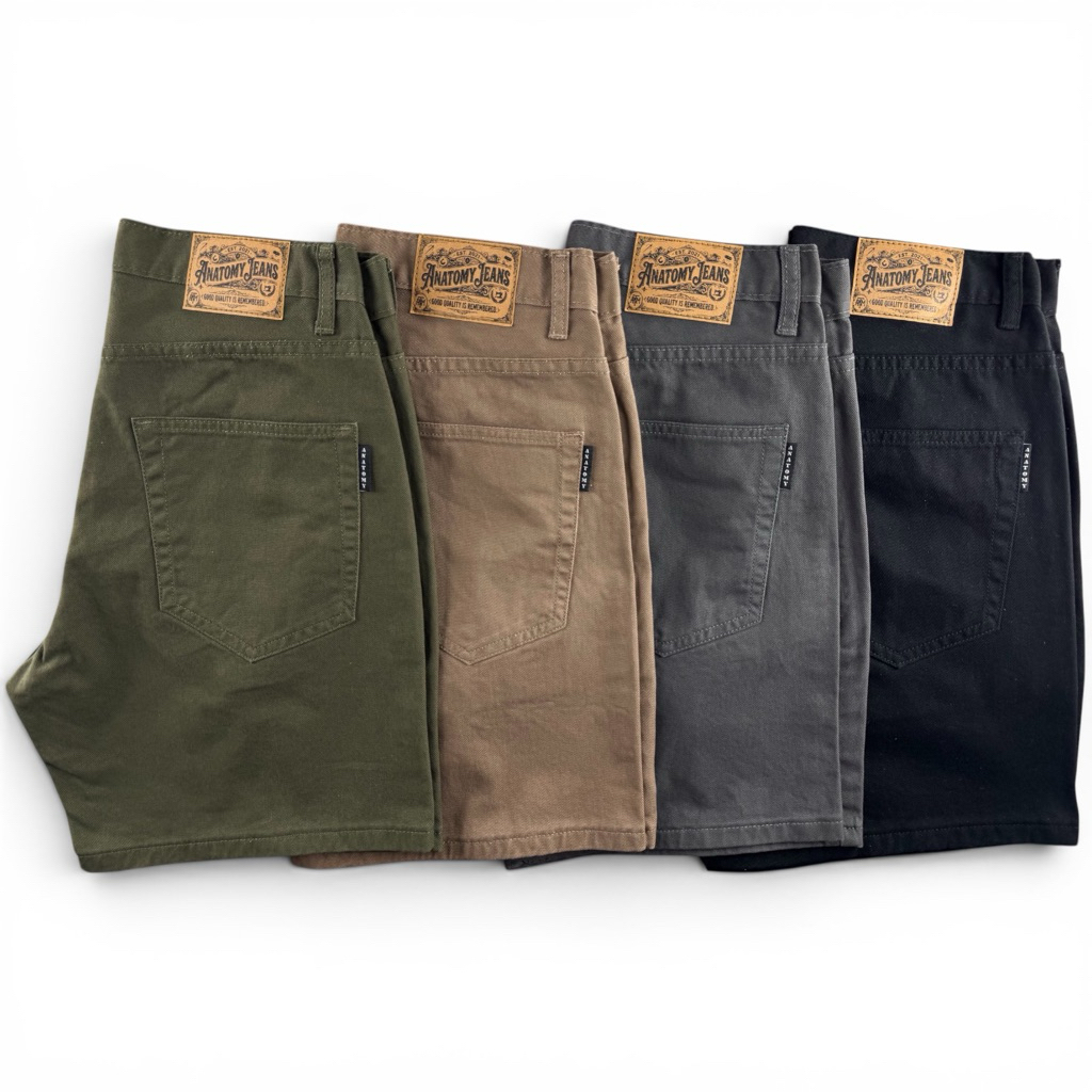 [size 30,32หมดทุกสีรบกวนกดในโพสต์Pre-order] Anatomy กางเกงขาสั้นทรงขากระบอกรุ่น Basic Twill Earth (4 color)