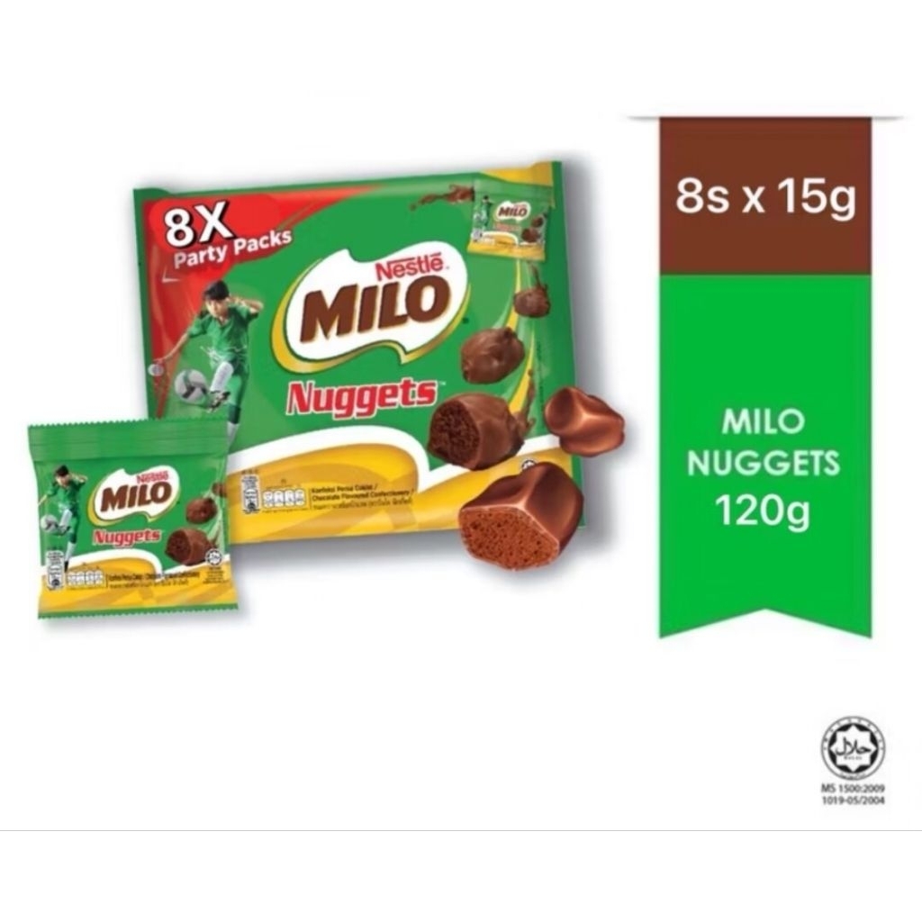 MILO NUGGETS 120g ไมโลนักเก็ต มี8ห่อเล็ก