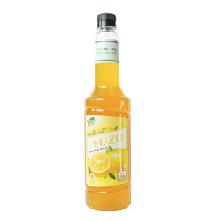 Nature Taste Yuzu Syrup น้ำเชื่อมไซรัป กลิ่นส้มยูสุ ตราเนเจอร์เทส ขนาด 800 ml.