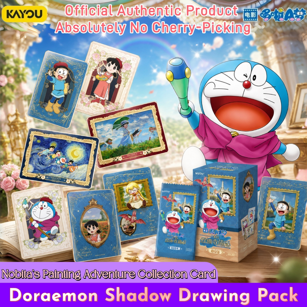 【No filtering at all】KAYOU Official Genuine Doraemon Nobita’s Drawing Adventure Card Pack