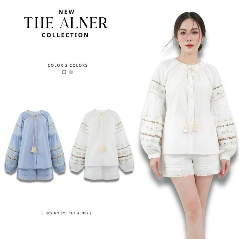 Thealner-AN044 (เซตเสื้อแขนยาวกางเกงขาสั้น)