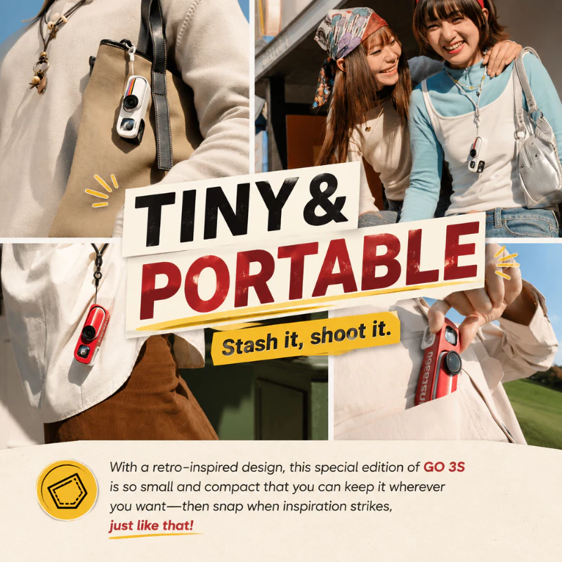 Insta360 GO 3S Retro Bundle Special Edition (128GB) thumbnail 6