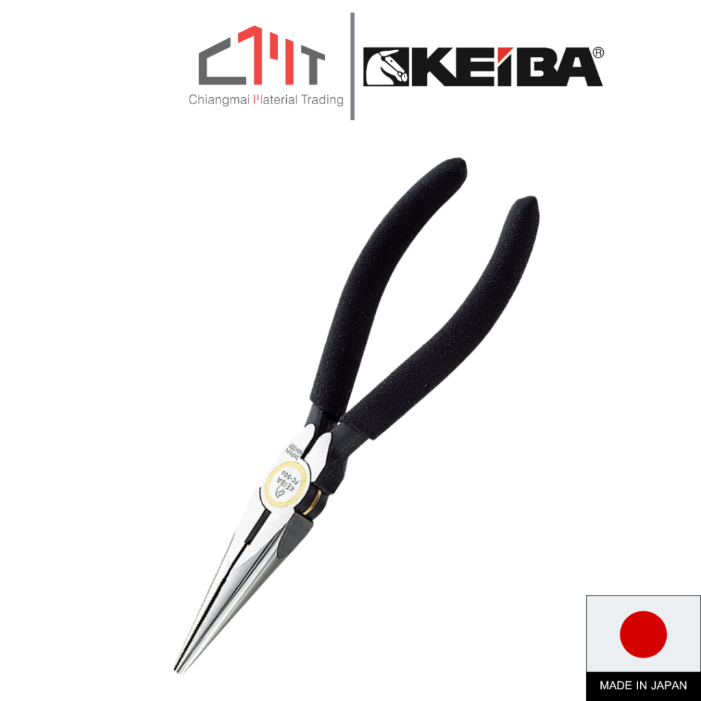 KEIBA คีมปากแหลม High Grade 6"(150 mm.) No.FC-306 (High grade radio pliers)