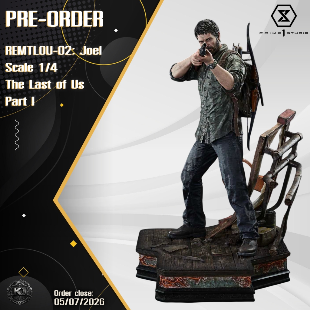 Pre-order Prime 1 Studio REMTLOU-02: Joel Scale 1/4 (The Last of Us Part I)
