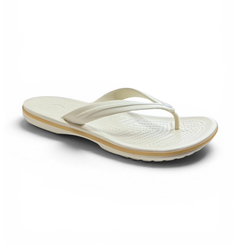 CROCS شبشب إصبع Crocband Flip — عاجي — صورة 2