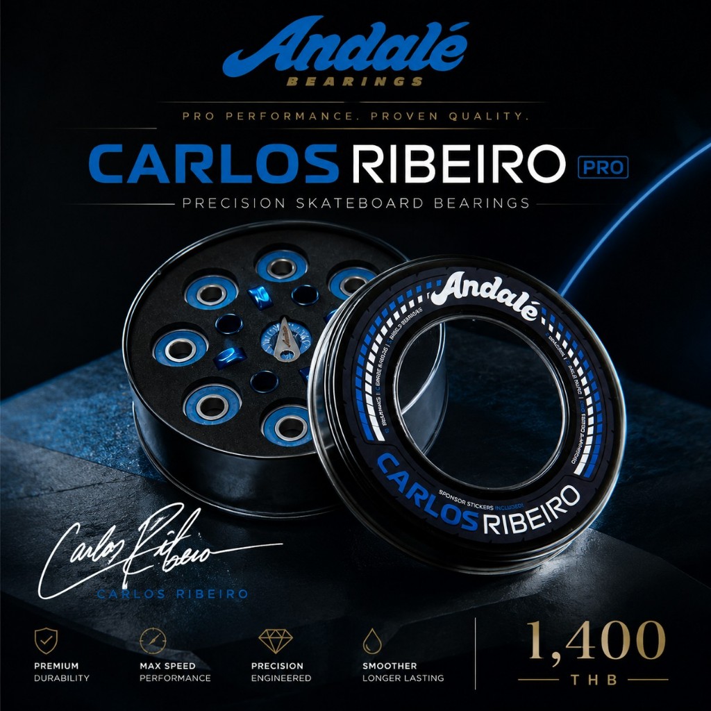 Andale Carlos Ribeiro Pro | ลูกปืนสเก็ตบอร์ด นำเข้าจากอเมริกา ของแท้ 100% [สินค้าพร้อมส่ง]