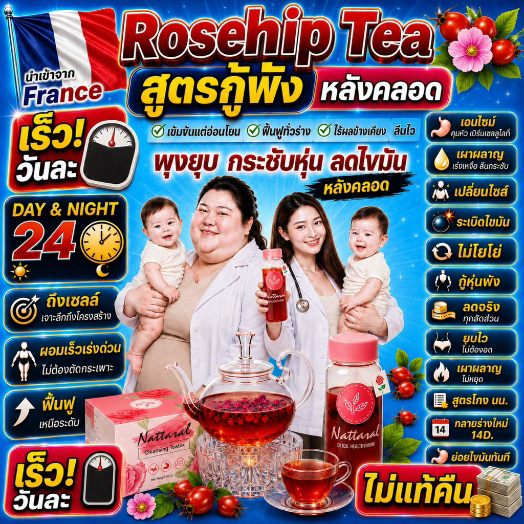 1กล่อง[ทานได้ถึง10วัน] "พุงยุบกระชับหุ่น ไร้ผลข้างเคียง“ ลดไขมันหลังคลอดสูตรอ่อนโยน ไม่แท้คืนเงิน ชาออร์แกนิกยุโรป มีอย.