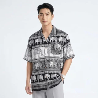 [งานไทย🇹🇭]เสื้อฮาวาย เสื้อลายช้าง ยอดฮิต ติดลมบนมากๆ ทีหลายไซส์ให้เลือก
