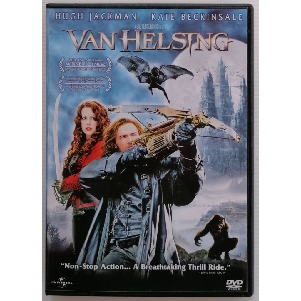 ดีวีดีภาพยนต์ต่างประเทศเรื่อง   VAN  HELSSING     นำแสดงโดย.  HUGH. JACKMAN.