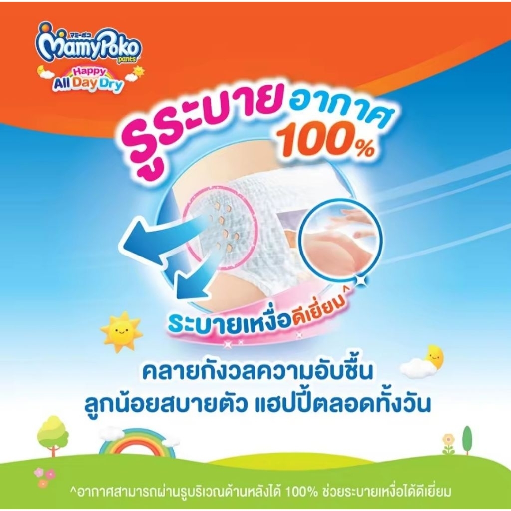 มีส่งด่วนMamyPoko มามี่โพโค กางเกงผ้าอ้อมเด็ก แฮปปี้ รูปที่ 4