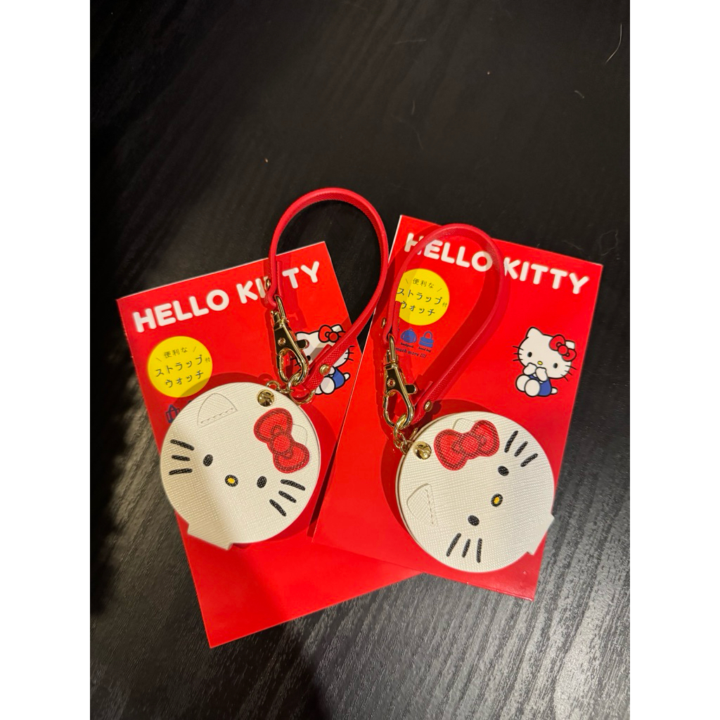 พร้อมส่ง!! นาฬิกากระเป๋าพกพาพร้อมสายห้อย Hello Kitty(แท้100%)