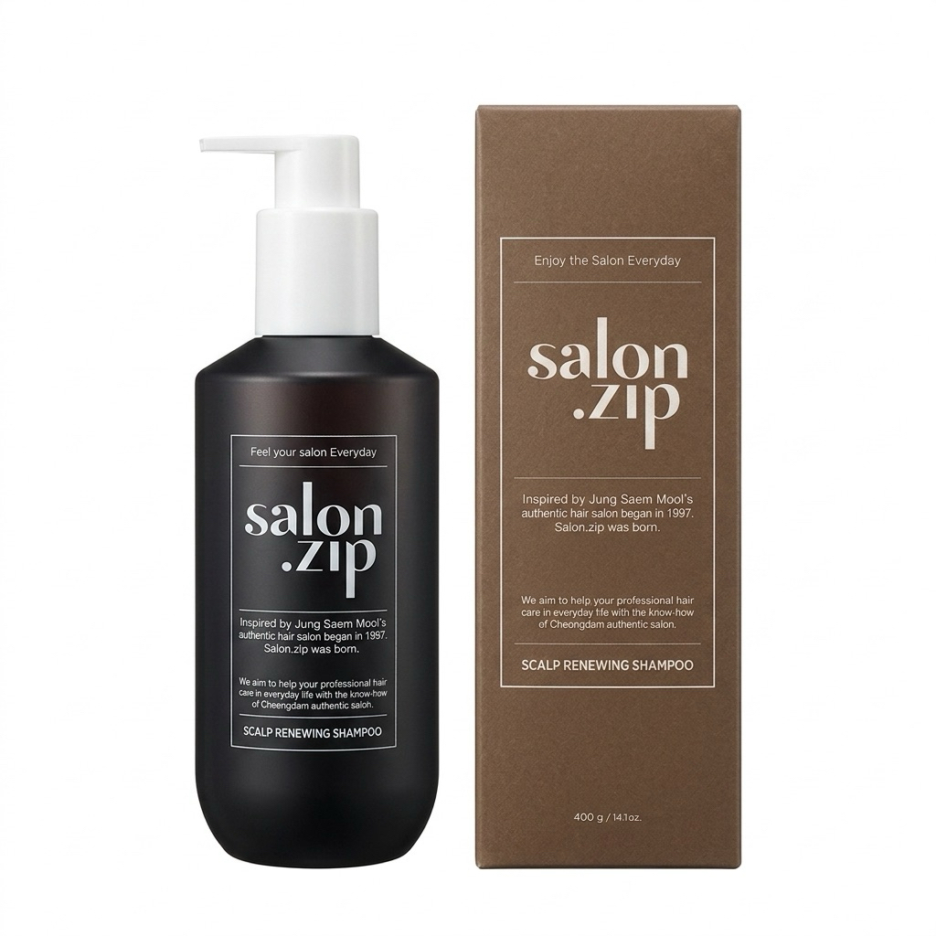 พร้อมส่งจากไทย แชมพูjungsaemmool salon.zip scalp renewing shampoo ของแท้จากชอป 400ml