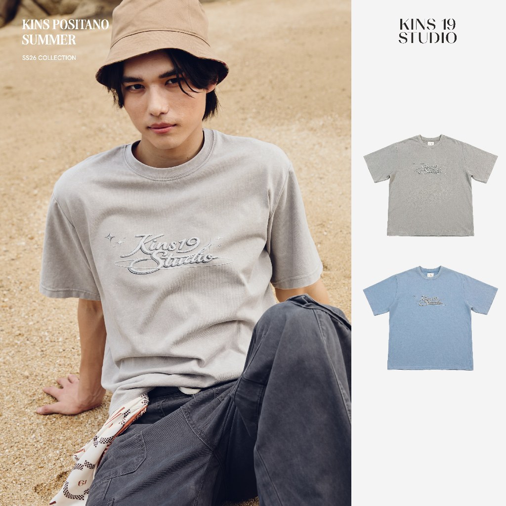 KINS 19 STUDIO |  Kins19 Studio Star Washed Tee เสื้อยืดคินส์ [TN21]