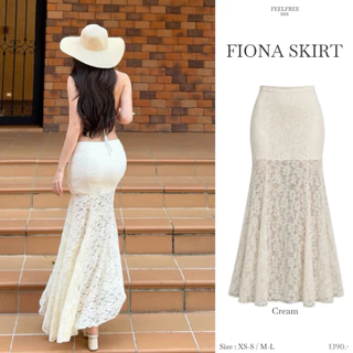 Fiona Skirt 1390.- กระโปรงยาวลูกไม้ทรงสวย ผ้าลูกไม้พรีเมียม ซับหนา2 ชั้น ใส่เข้ารูปตามสรีระ