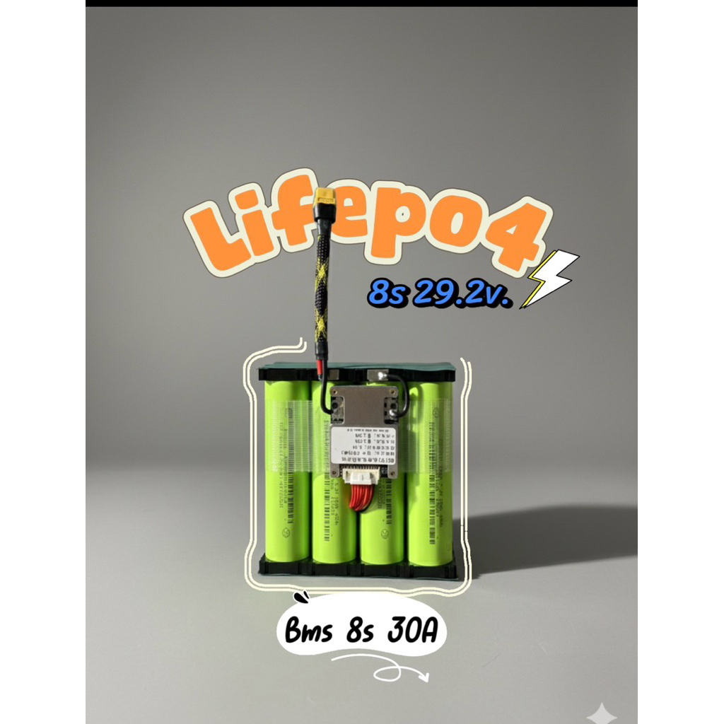 แบตเตอรี่8s 29.2v 15A(15000mAh)แบตลำโพงบูลทูธ