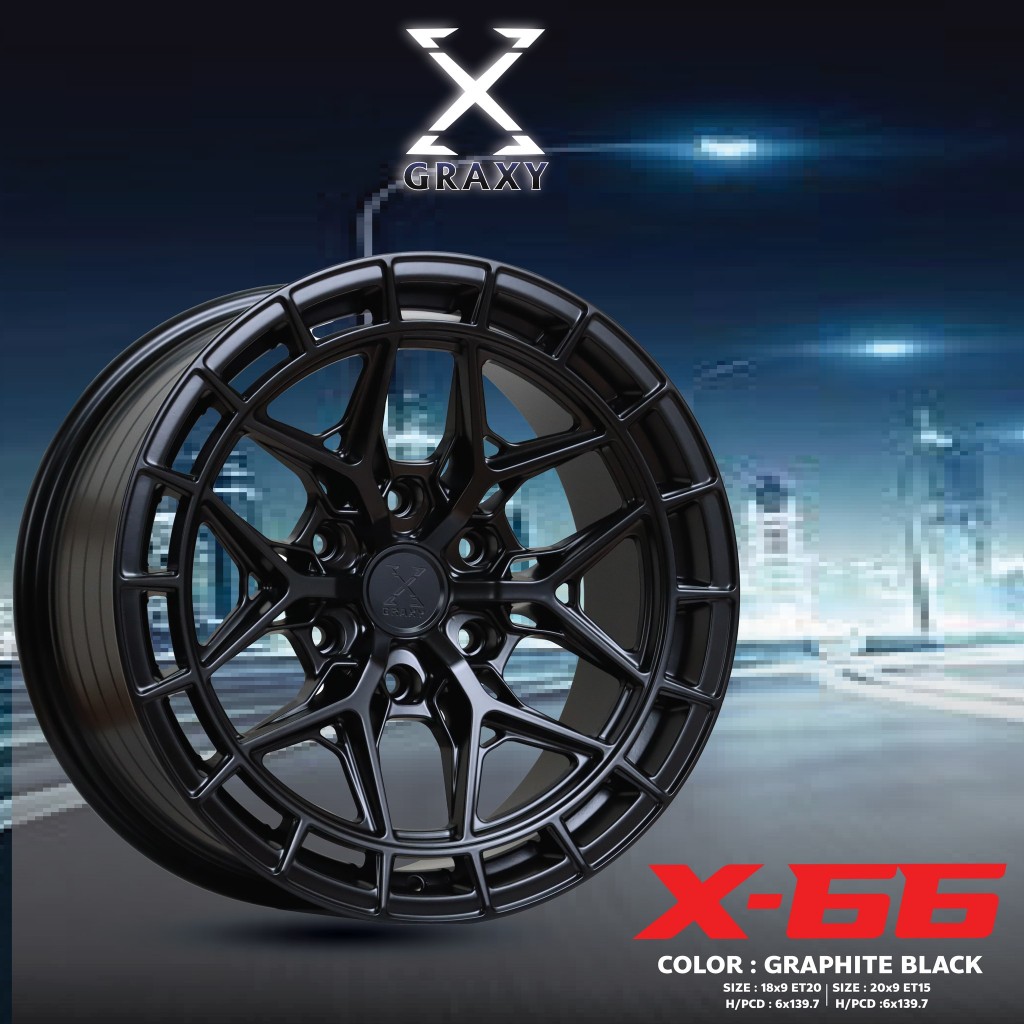 แม็กขอบ 20 GRAXY X66 ออฟ15 6/139 (4วง)
