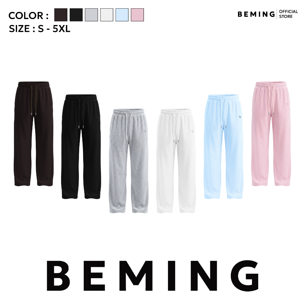 Bemingpants091(S-5XL)-Boby Pants - กางเกงวอร์มขายาวทรงปล่อย ดีไซน์ casual everyday