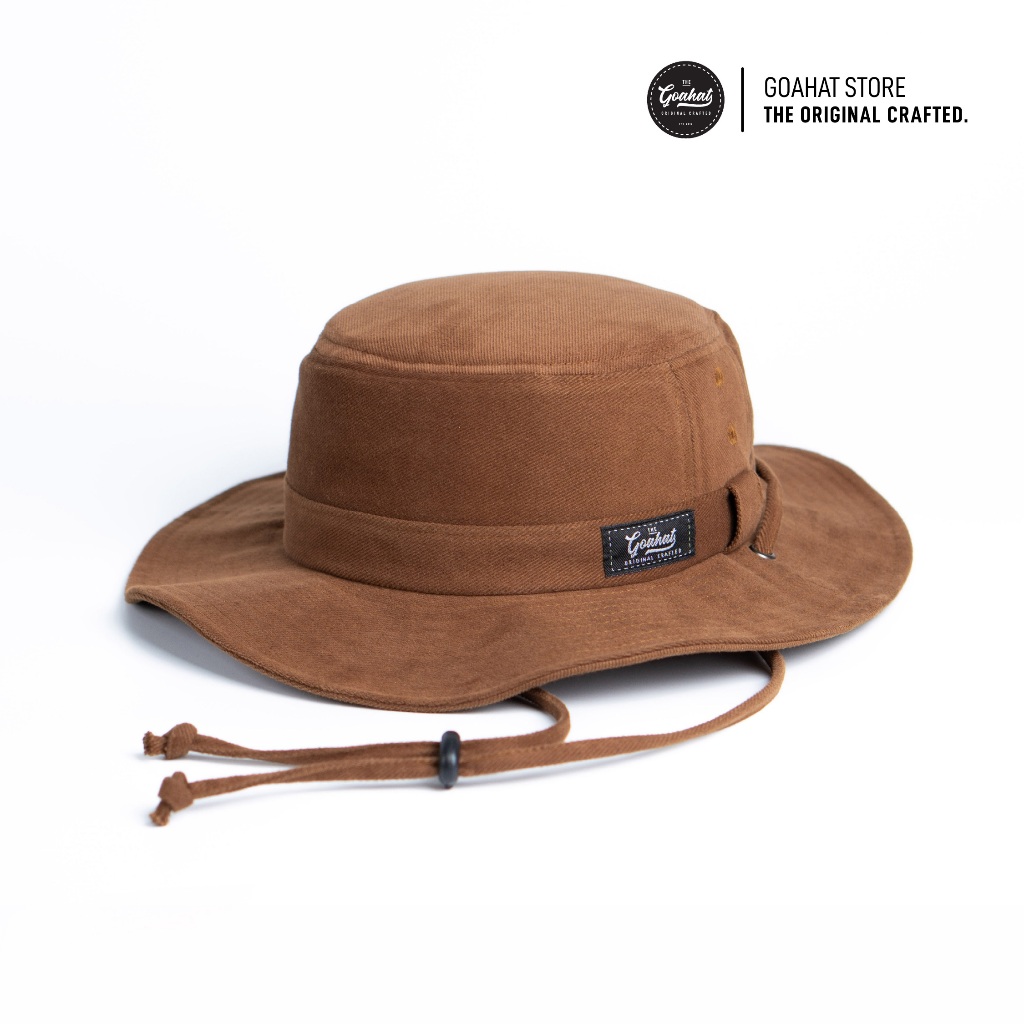[New] G001 Brown หมวกเดินป่า Camping - Premium Cotton นุ่ม เบา ใส่สบาย ระบายอากาศได้ดี