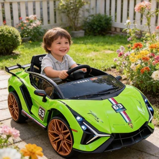 รถแบตเตอรี่เด็กนั่งFerrari/Lambo/BMใหม่ล่าสุด2แบต2มอเตอร์รถแบตไฟฟ้าเด็กมีเสียงมีไฟเชื่อมMobileAppได้