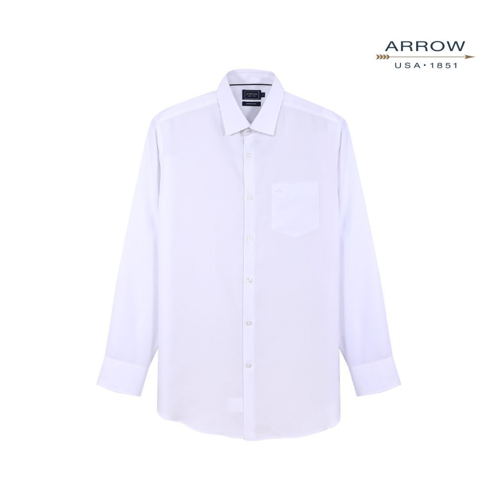 ARROW เสื้อเชิ้ตผู้ชาย แขนยาว | NON IRON (CoolMode) ทรง Modern Smart สี ขาว รหัส MACM743-WH