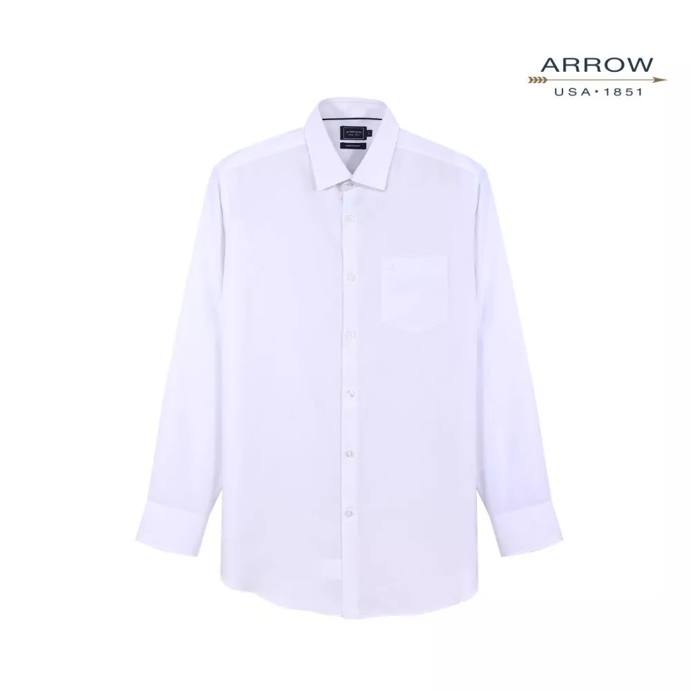 ARROW เสื้อเชิ้ตผู้ชาย แขนยาว | NON IRON (CoolMode) ทรง Modern Smart สี ขาว รหัส MACM743-WH