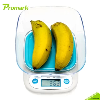 (ประกัน 2ปี) Promark เครื่องชั่งอาหาร ฟรี! แบตเตอรี่ Philips Max 5,000 grams Kitchen Scale 0709K