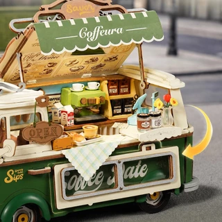 Rolife 3D Wooden Puzzle - TGS07 Leo's Coffee Truck | ของแต่งบ้าน ของเล่นศิลปะ DIY