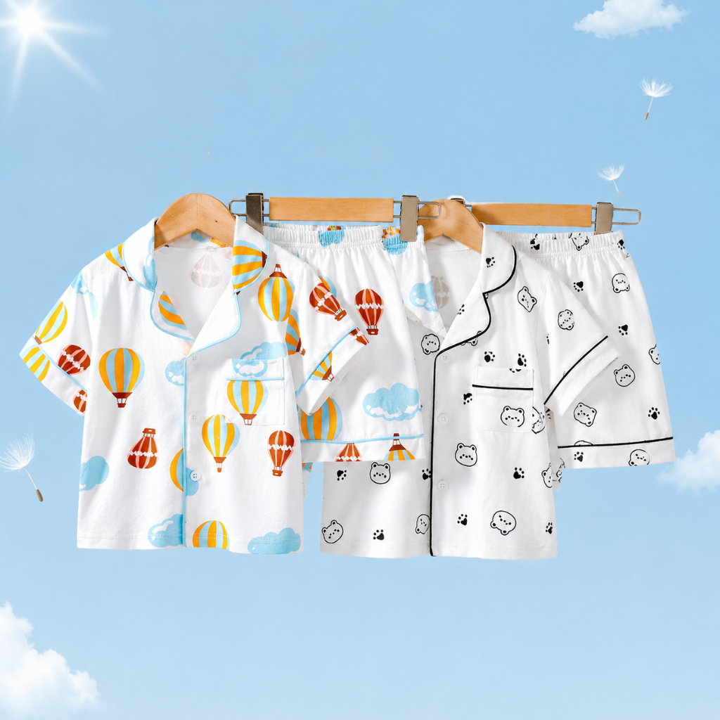 NT BABY-249 ชุดนอนเด็กลายน่ารัก ผ้าฝ้ายแท้ 100%