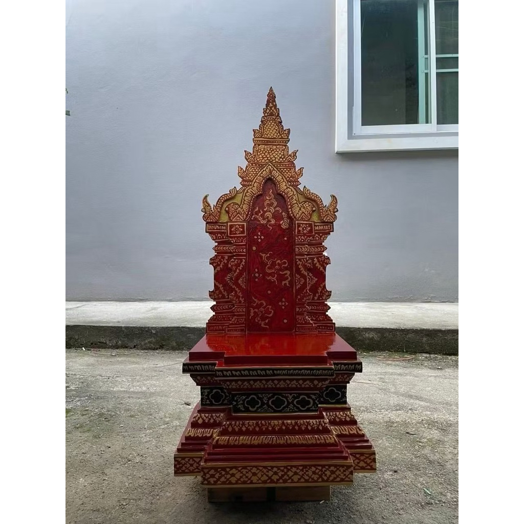 ฐานมีซุ้มไม้สัก16นิ้ว