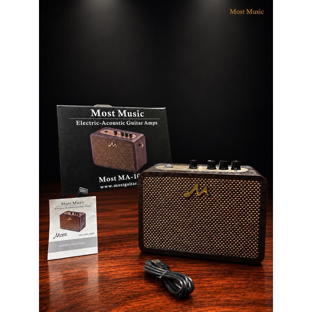 ตู้แอมป์กีต้าร์โปร่ง-ไฟฟ้า Most MA-10BT Electric-Acoustic Guitar Amp Bluetooth และแบตเตอรี่ในตัว