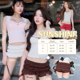 พร้อมส่ง ส่งด่วน ☀️ AVAALENE.TH - SUNNY DAY - SUNSHINE SHORTS (เฉพาะกางเกงกระโปรง)