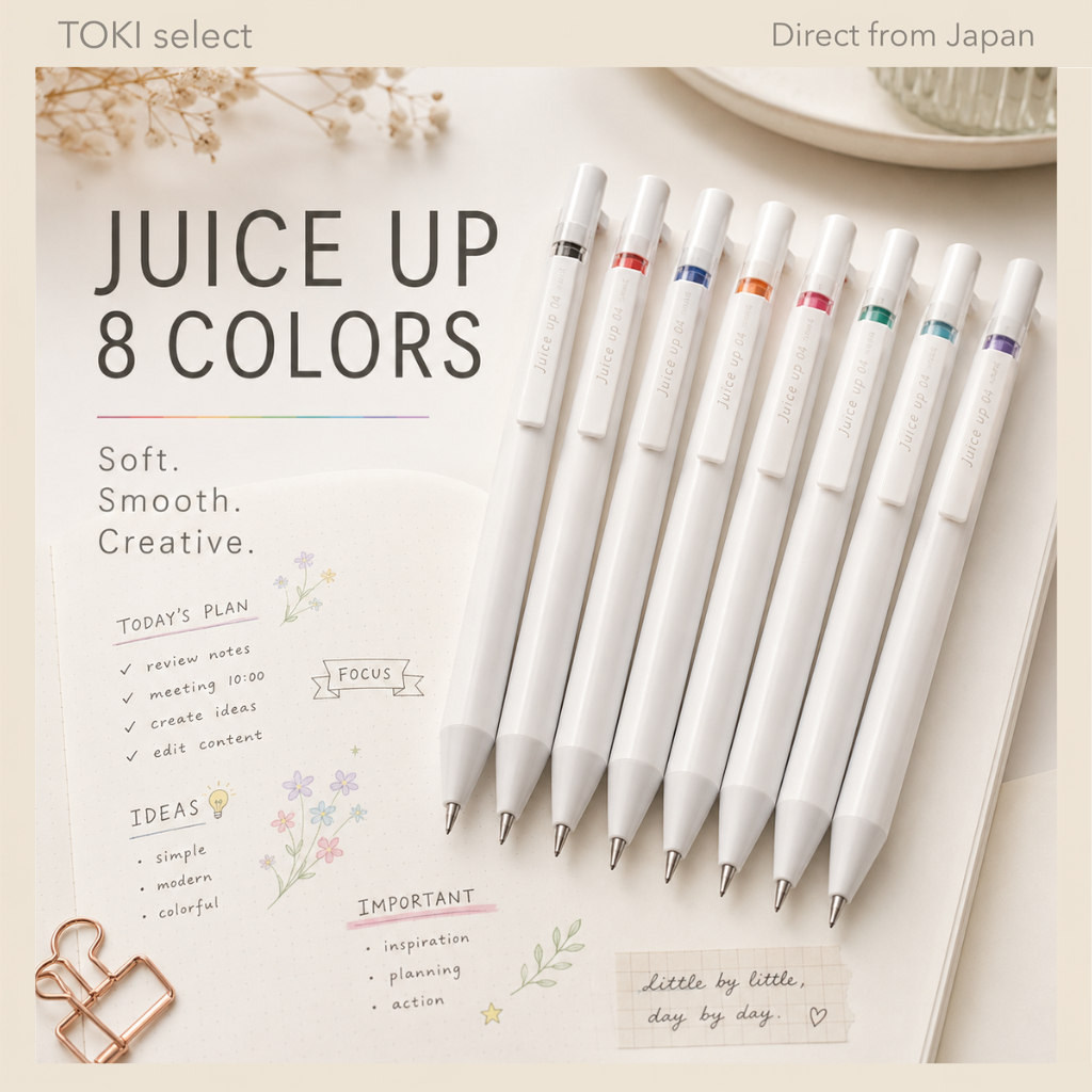 PILOT Juice Up Gel Pen Set 0.4mm 8 Colors LJL148C Smooth Color Gel Pens