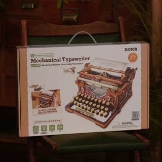 ROKR 3D Wooden Puzzle - LK703C Mechanical Typewriter (Magic Version) | ของแต่งบ้าน ของเล่นศิลปะ DIY