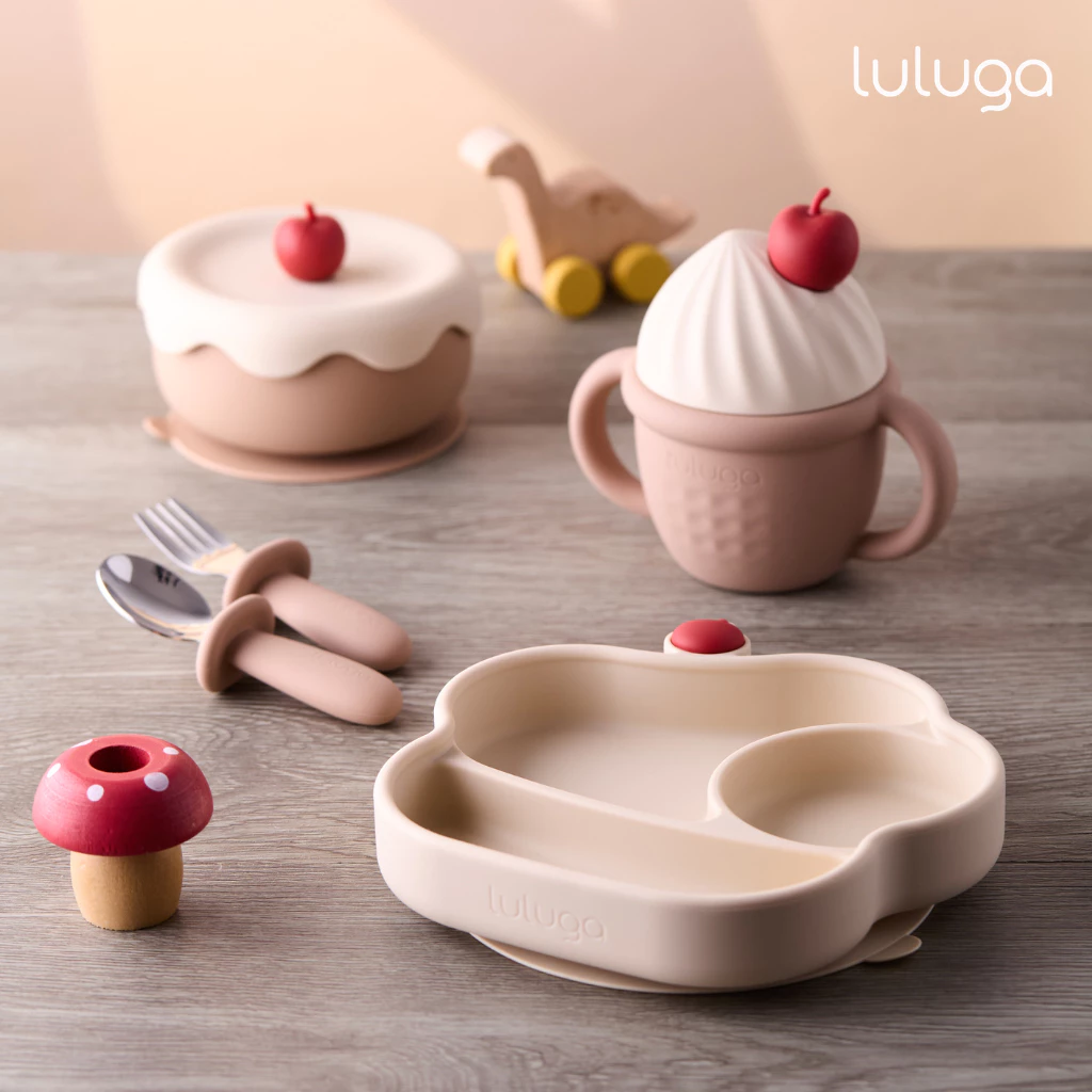 Luluga แก้วหัดดื่มซิลิโคน Ice Cream แก้วน้ำเด็กพร้อมหลอด ฝาปิดกันหก Platinum Silicone สำหรับเด็ก 6 เดือน + ฝึกทาน BLW thumbnail 9