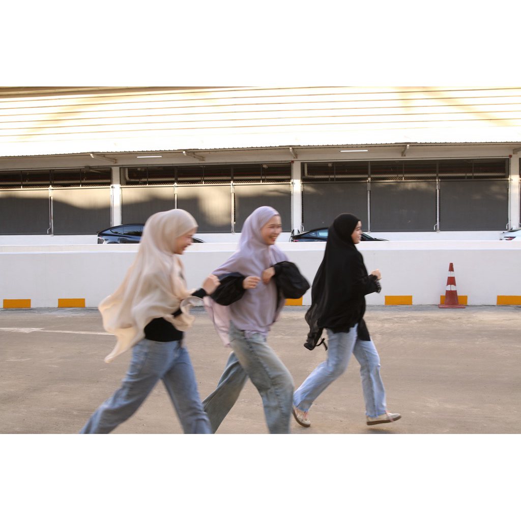 KhimarHijab ผ้าคลุมหน้าตุรกีผ้าชีฟอง