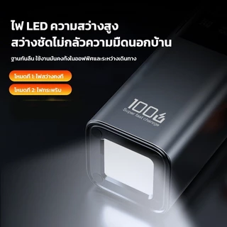 Power Bank 100W แบตสำรอง ชาร์จเร็วด้วยความจุขนาดใหญ่ สำหรับ Macbook/iPhone16 ถือขึ้นเครื่องได้