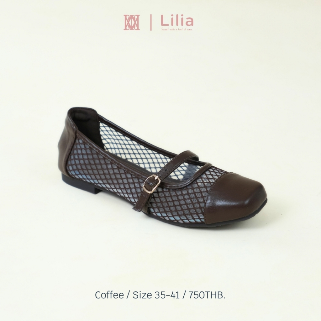iamJinny JN179 รุ่น Lilia Mary Jane  สีคอฟฟี่