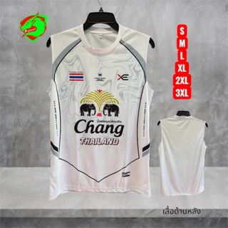 เสื้อกีฬาแขนกุด ลายช้าง EX7 Moondoge ผ้านุ่มใส่สบาย ส่งจากโรงงานไทย