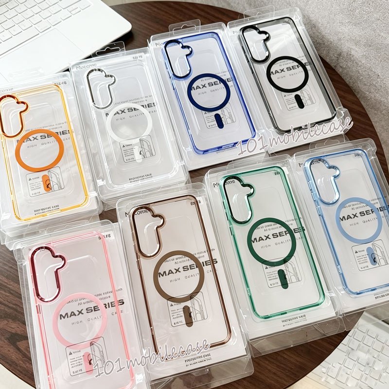 359.เคส ชาร์จได้ แม่เหล็ก สำหรับ Samsung A56 A55 A36 A26 / A07 A17 A06 เคสเลนส์โลหะ เหมาะ S24 S25 S26 ultra S25ultra fe