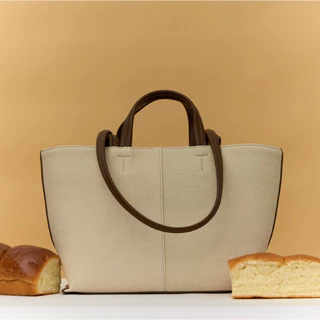 KNACKBAG - Sandy Bag - กระเป๋าแซนดี้แบ็ค ทรงช้อปปิ้งแบ็ค หนังแคนวาสสังเคราะห์ (PU Canvas)